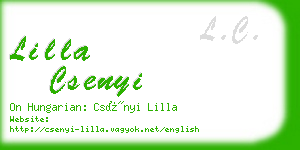 lilla csenyi business card